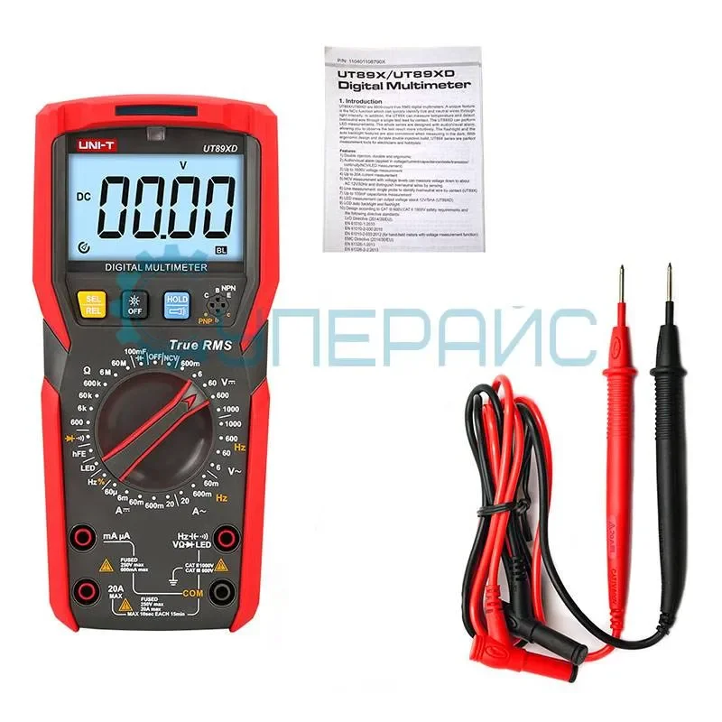 Портативный мультиметр AC/DC UNI-T UT89XD фото 5