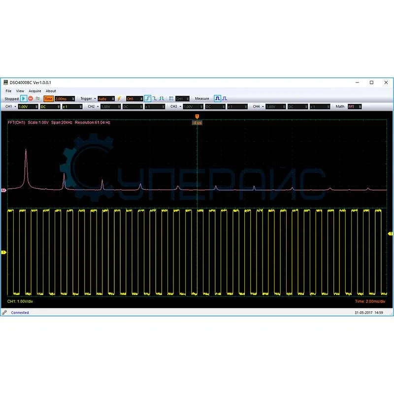 Цифровой осциллограф Hantek DSO4204B (4 канала, 200 МГц) фото 7