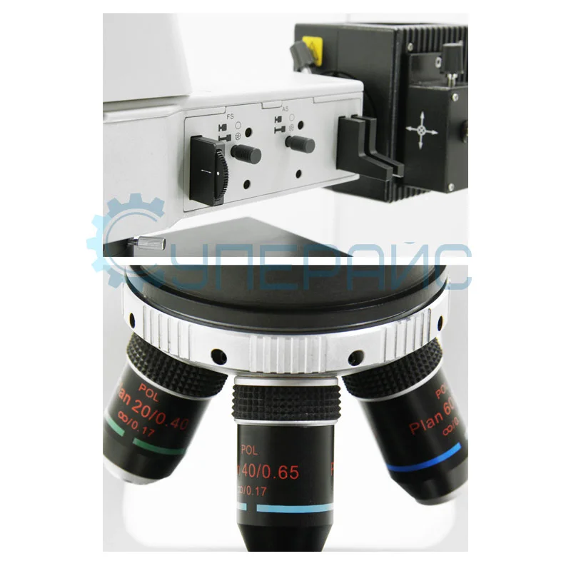 Поляризационный микроскоп Opto-Edu A15.0701-TR-T с проходящим и отражающим светом фото 4