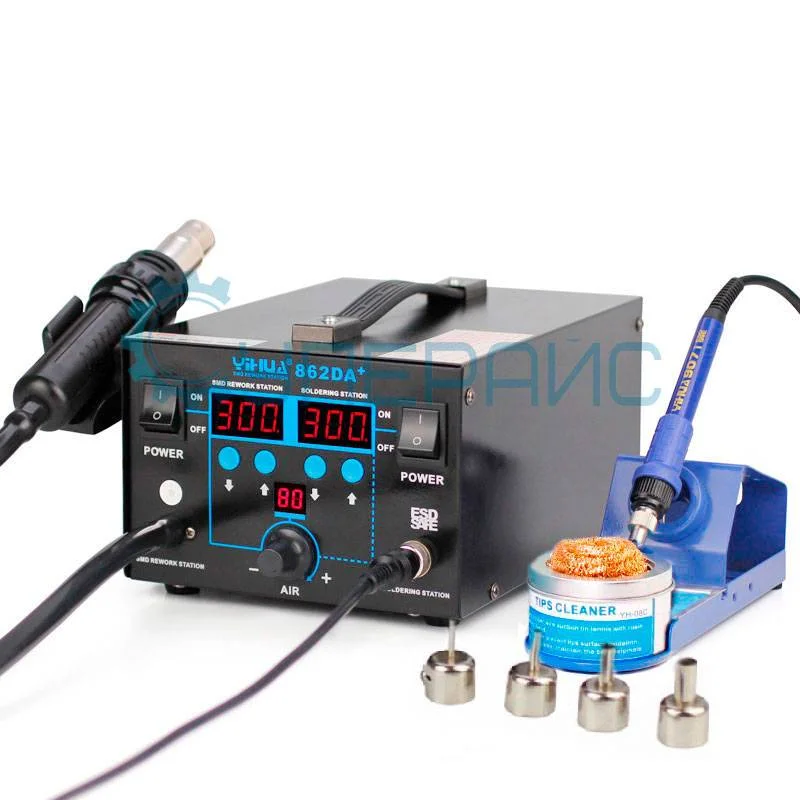 Паяльная станция YIHUA 862DA+ для SMD компонентов фото 6