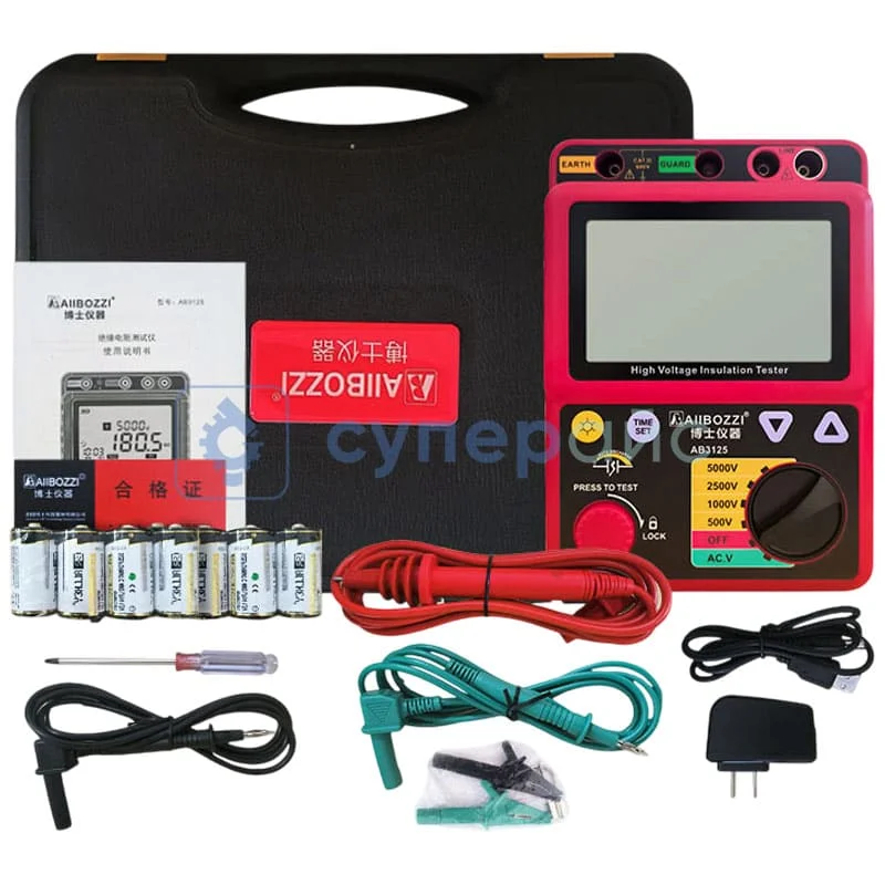 Цифровой измеритель сопротивления изоляции Allbozzi AB3125 фото 2
