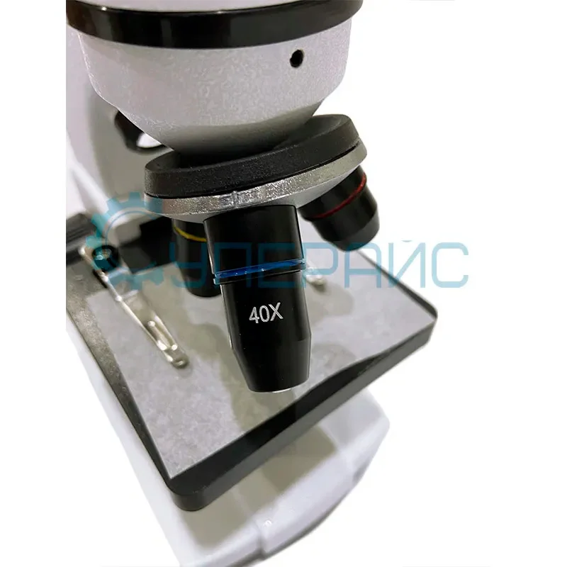 Учебный микроскоп SAGA XSP-000 80x–1600x с адаптером для смартфона и набором для опытов фото 5