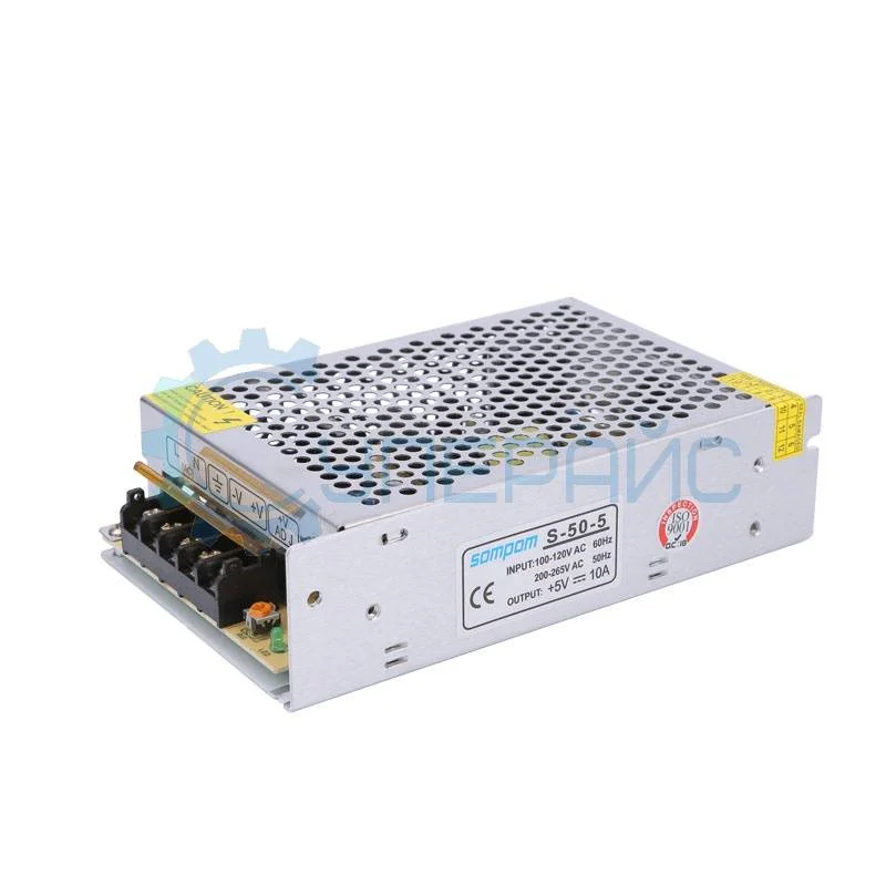 Блок питания SOMPOM S-50-5 (5В, 10А) фото 1