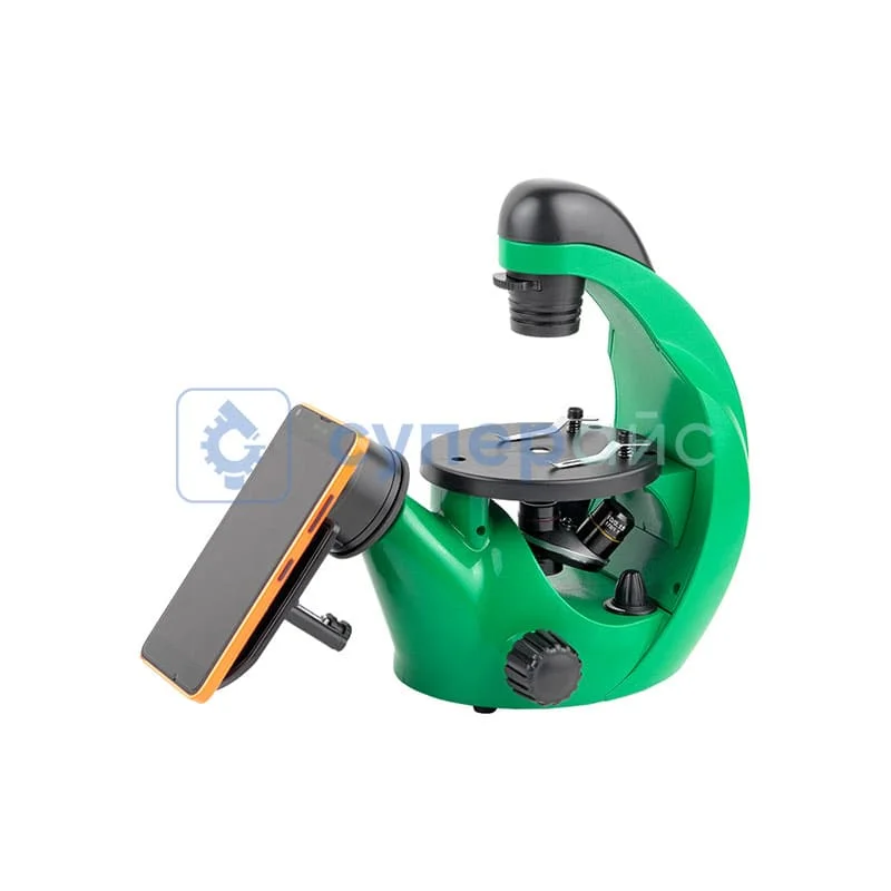 Учебный микроскоп Эврика 40х-320х инвертированный (лайм) фото 7