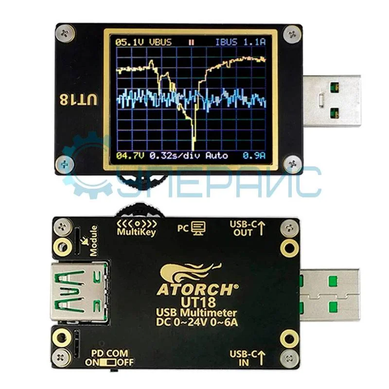 Цифровой USB тестер JUWEI Atorch UT18 фото 2