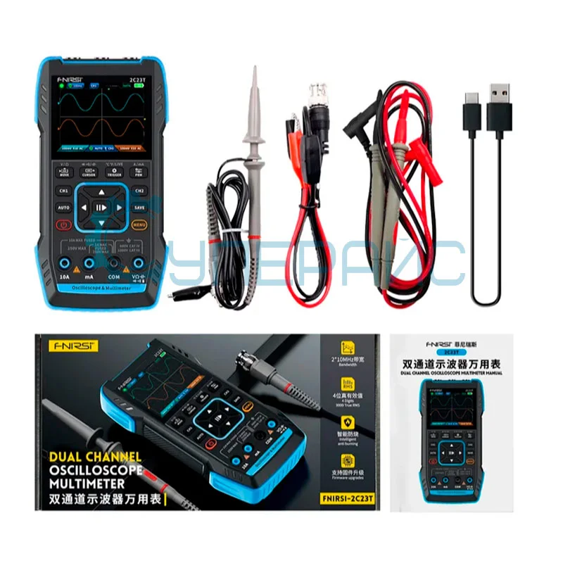 Многофункциональный осциллограф FNIRSI 2C23T фото 2