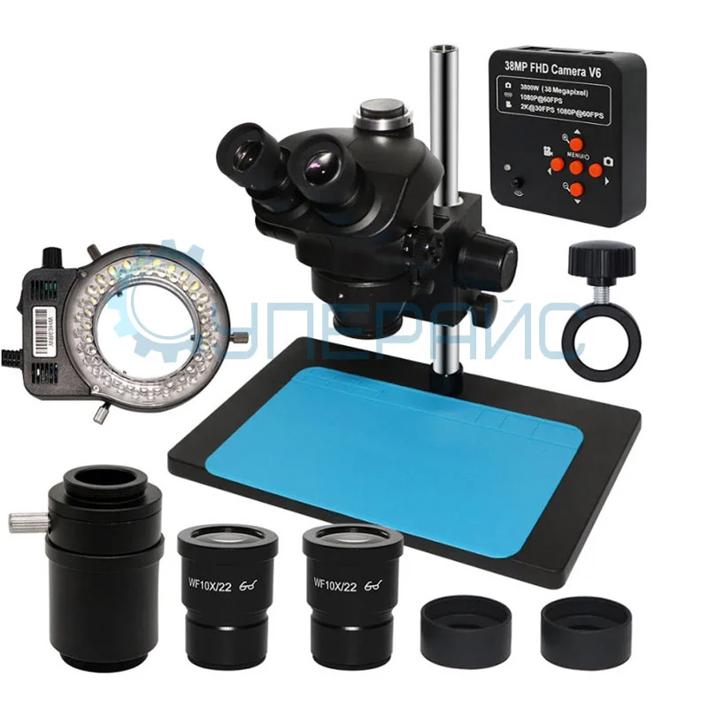 Панкратический микроскоп тринокуляр PHONEFIX FX604M фото 5