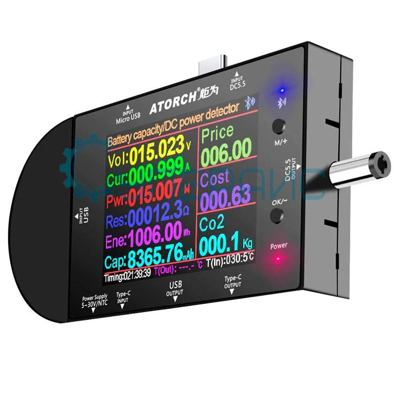 Цифровой тестер JUWEI Atorch UD24 с полным комплектом для тестирования фото 3