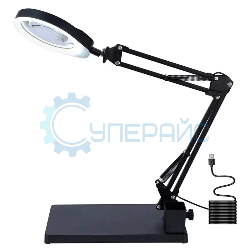 Лампа с лупой и подсветкой SHOCREX KR-178 фото 1