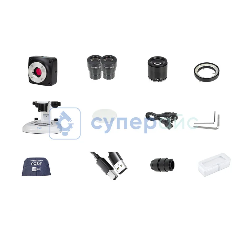 Микроскоп бинокулярный AOSVI ASV0810-3M2000 фото 1