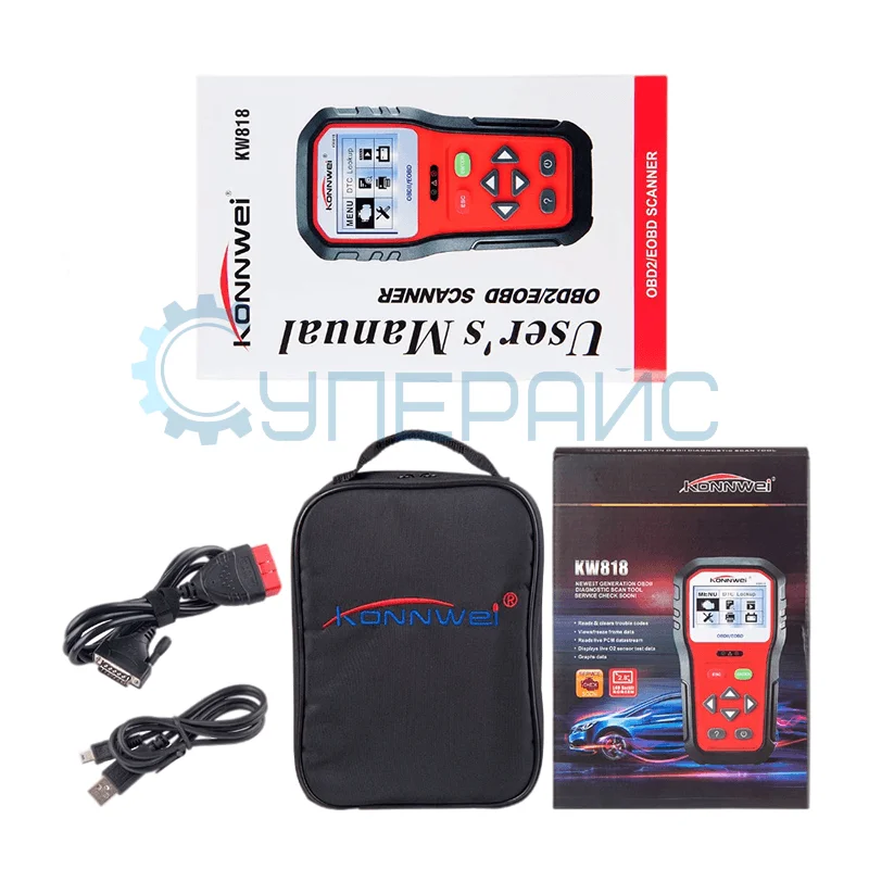 Портативный автомобильный сканер Konnwei KW818 фото 3