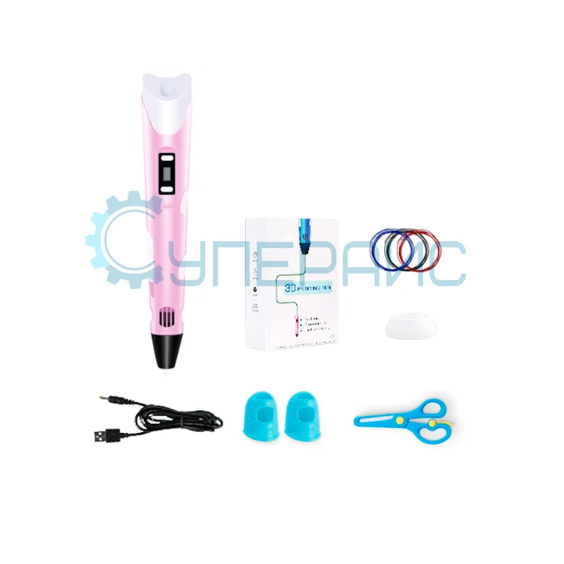 Трехмерная ручка 3D PEN-2 со 160 метрами пластика фото 4
