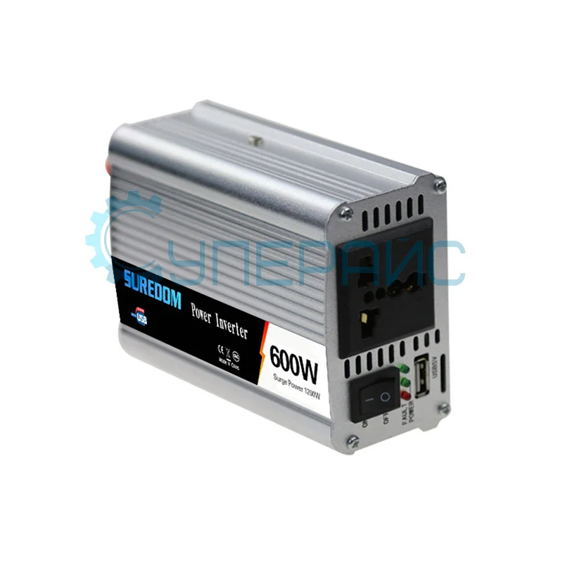 Инверторный преобразователь SUREDOM YSCZ-600W, 24В-220В, 600 Вт фото 1