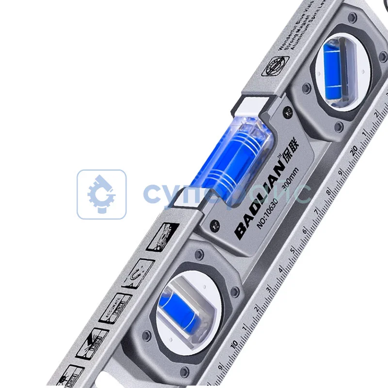 Брусковый уровень с линейкой BAOLIAN BL-DYSPC (300 мм) фото 2