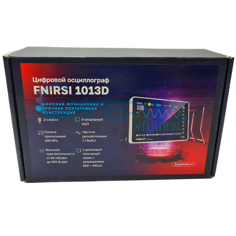 Цифровой планшетный осциллограф FNIRSI 1013D (2 канала, 100 МГц) фото 8