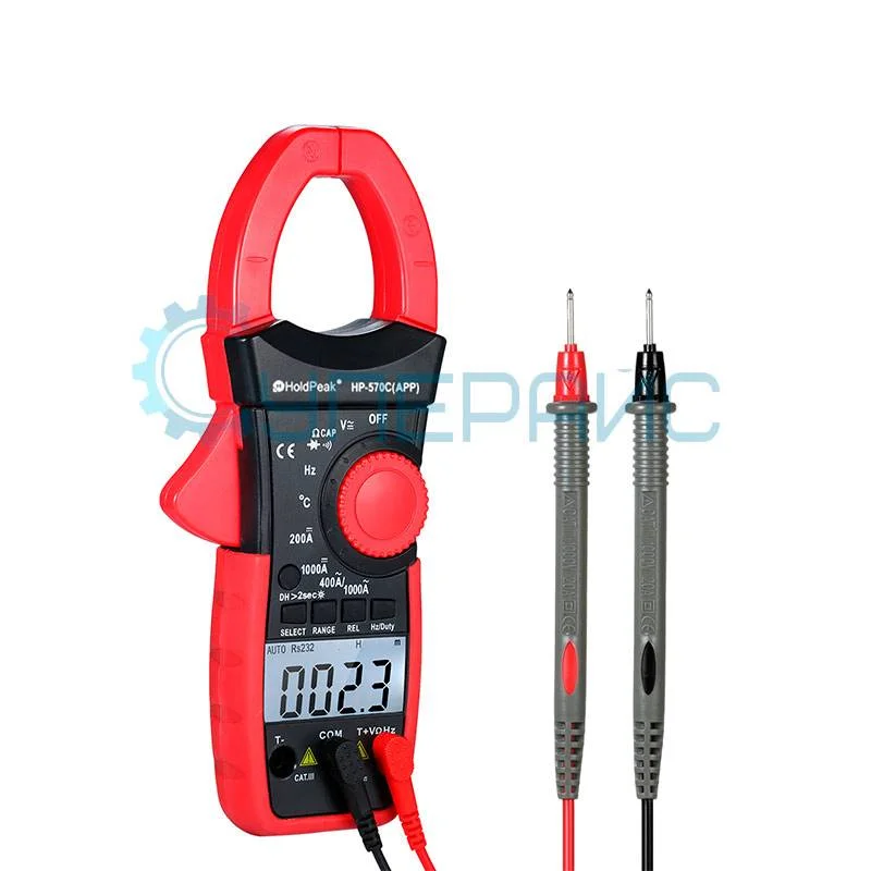 Цифровые токоизмерительные клещи AC/DC HoldPeak HP-570C-APP фото 3