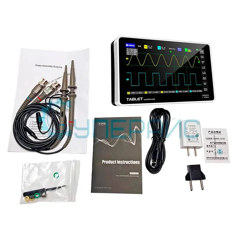 Цифровой планшетный осциллограф FNIRSI 1013D (2 канала, 100 МГц) фото 5
