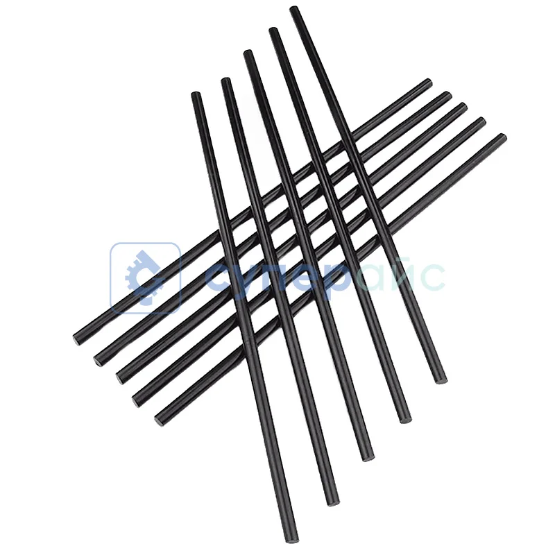 Чёрные клеевые стержни 7x270 мм (10 шт) фото 4
