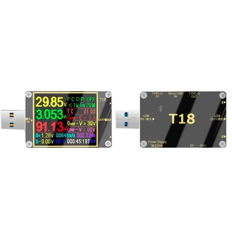 USB тестер тока Juwei Atorch T18 с Bluetooth фото 1