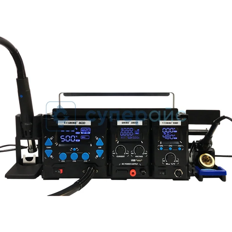 Ремонтная паяльная станция SAIKE 863-30 фото 1