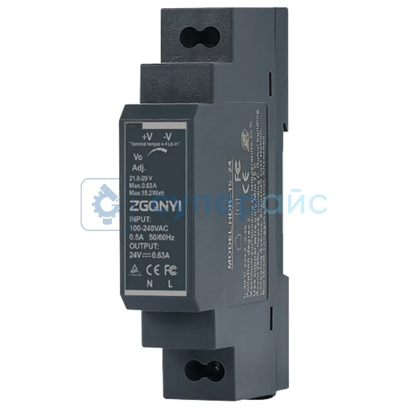 Источник питания под DIN рейку ZGQNYI HDR-15-24 фото 1