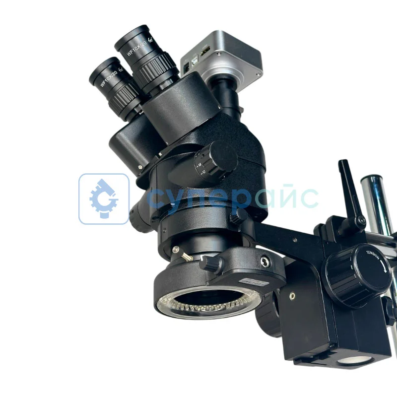 Микроскоп панкратический тринокулярный PHONEFIX SM003-1 фото 7