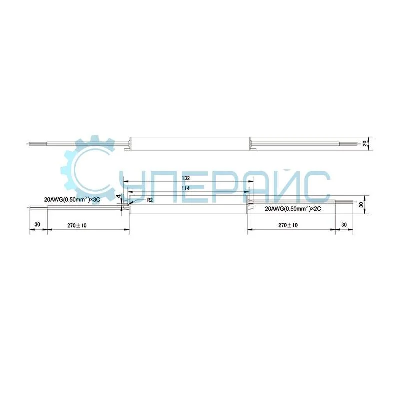 Блок питания для светодиодов Smun SMV-10-24 (24 В, 0.42 А, 10 Вт) фото 2