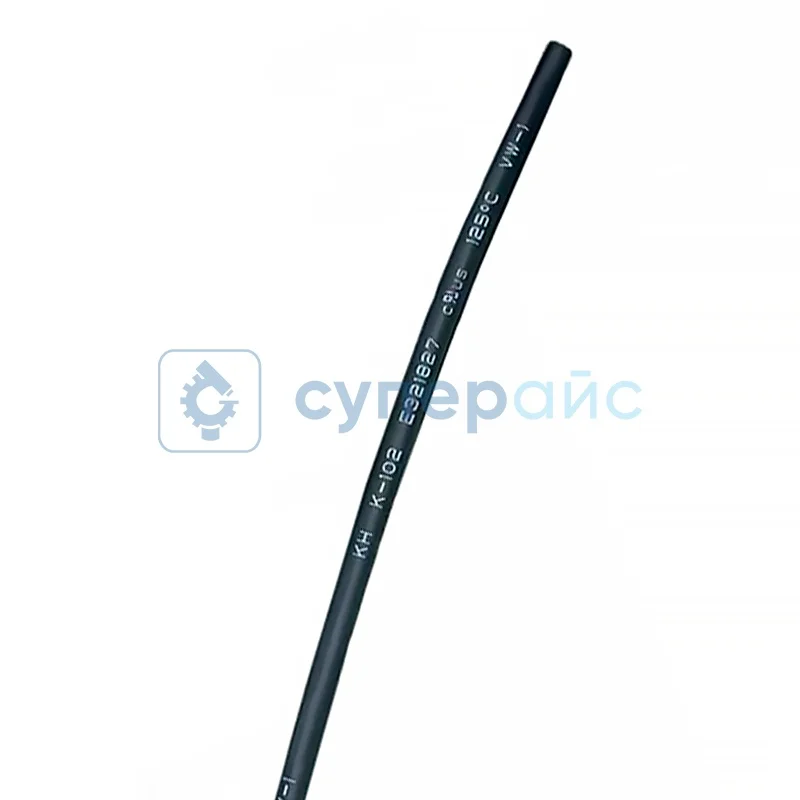 Черная термоусадочная трубка 16мм/10м фото 1