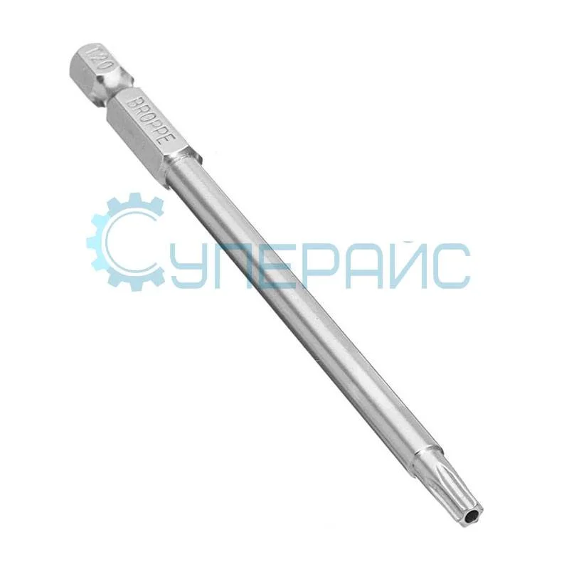 Набор бит BROPPE Torx с внутренним отверстием 10 шт фото 6