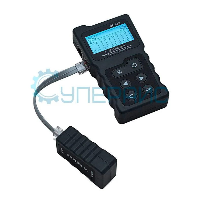 Сетевой кабельный PoE тестер Noyafa NF-488 фото 7