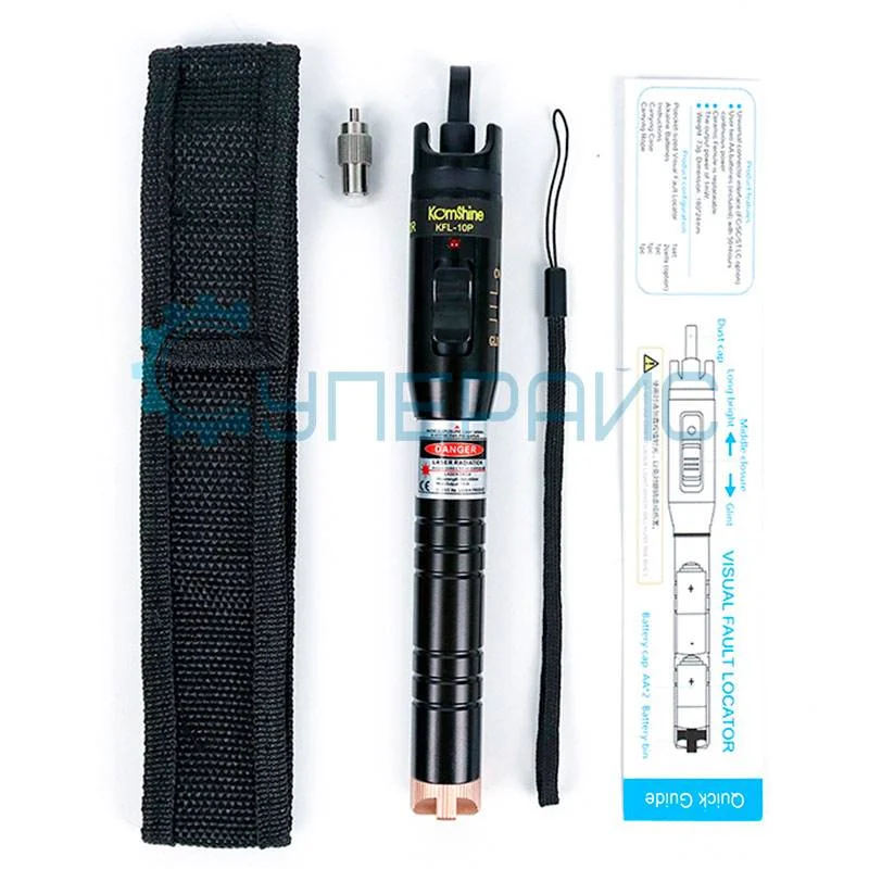 Определитель обрывов оптического волокна KomShine KFL-10P 20 мВт фото 6