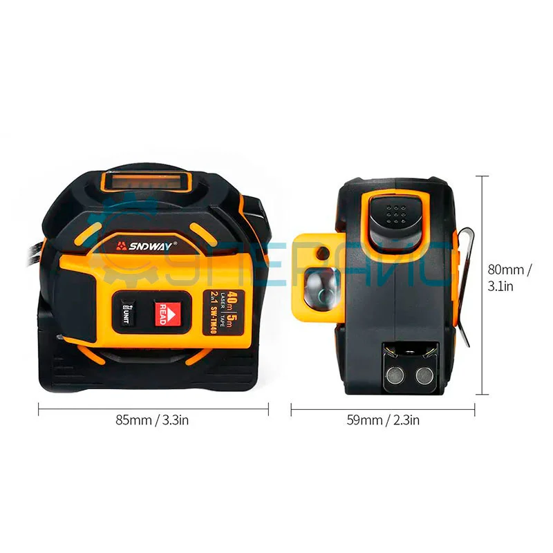 Рулетка с лазером SNDWAY SW-TM40A фото 2