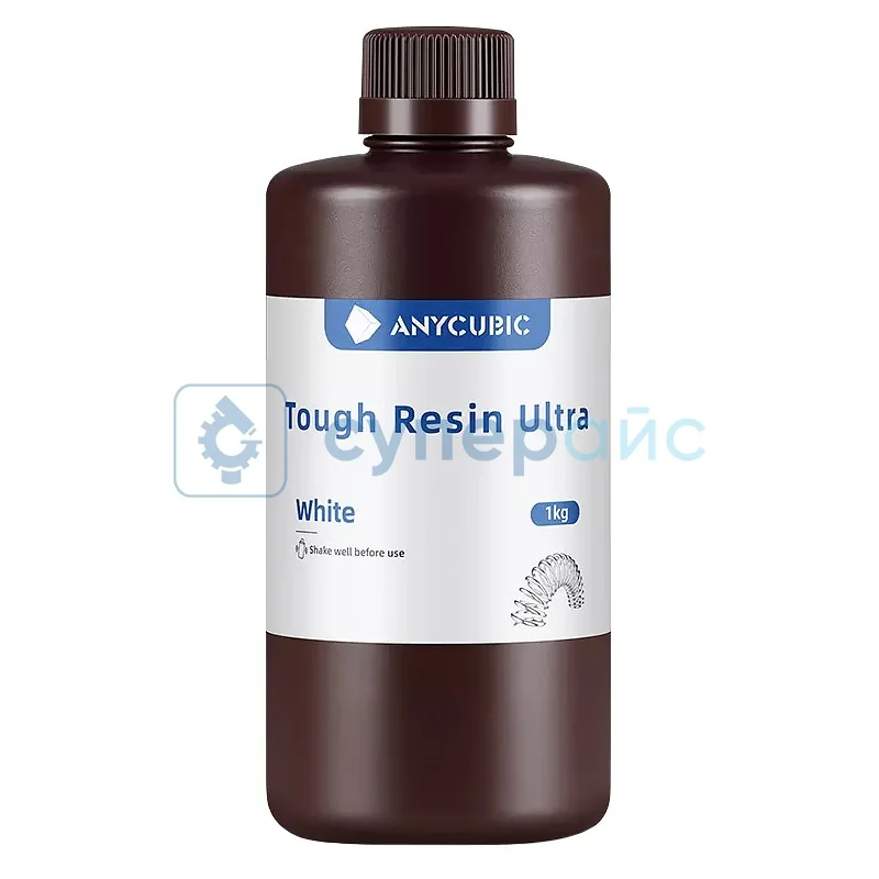 Смола для 3D принтера Anycubic Tough Resin Ultra сверхпрочная, белая, 1 кг фото 1