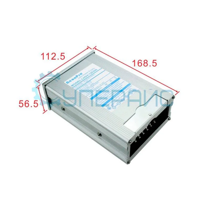 Блок питания NeonPro LHDV-12E200 (12 В, 16.7 А, 200 Вт) фото 1