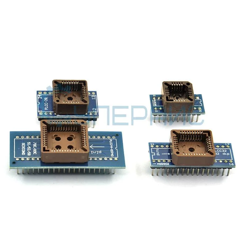 Набор адаптеров для программатора TL866II Plus с PLCC IC экстрактором фото 2