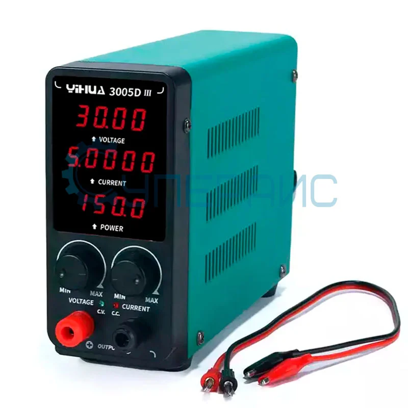 Источник питания постоянного тока YIHUA 3005D-III (30 В, 5 А, 150 Вт) фото 2