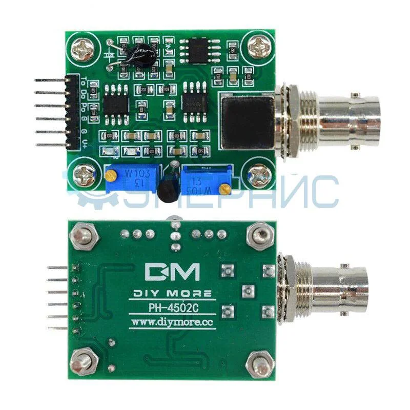 Электронный модуль датчика кислотности жидкости (pH-метра) фото 2