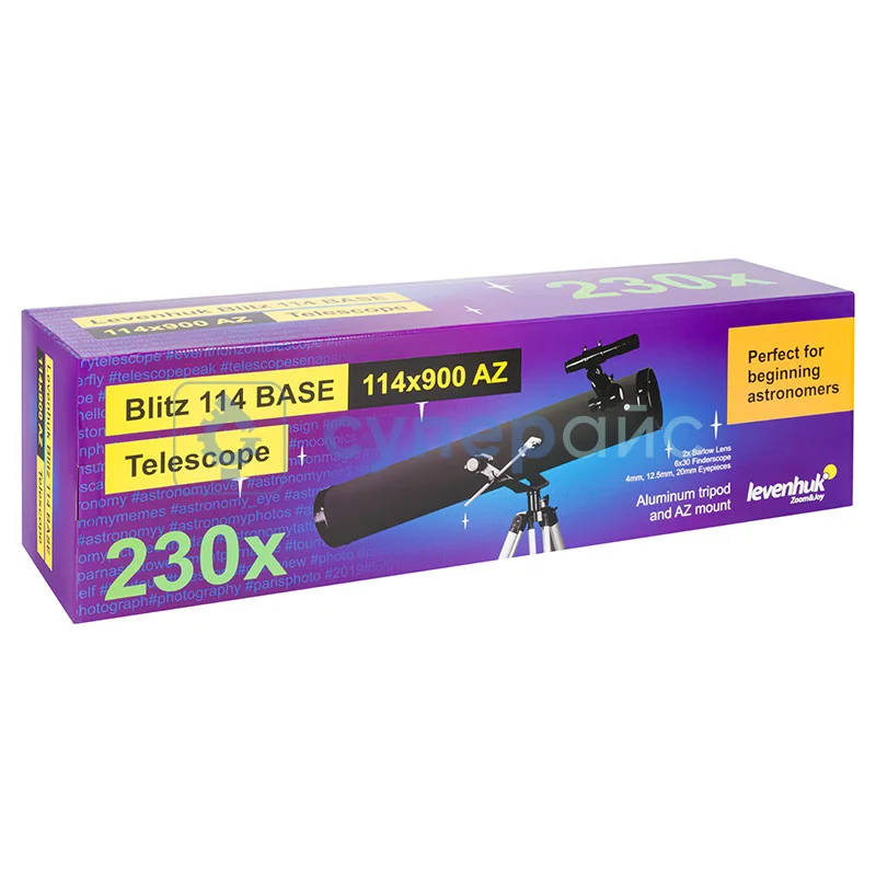 Телескоп Levenhuk Blitz 114 BASE фото 11