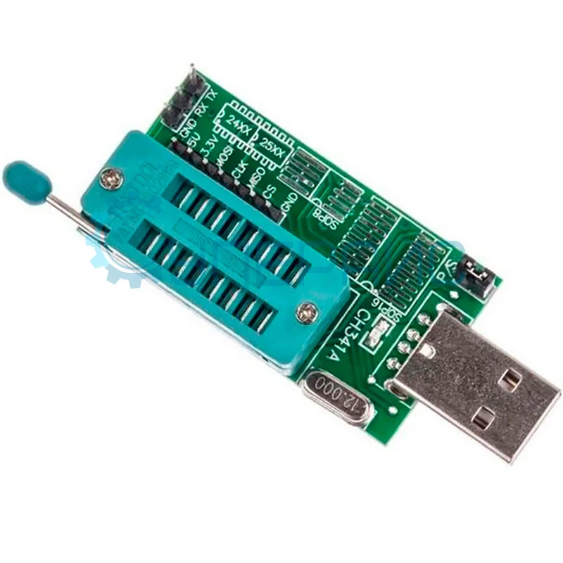 USB программатор на CH341A с тремя адаптерами фото 2