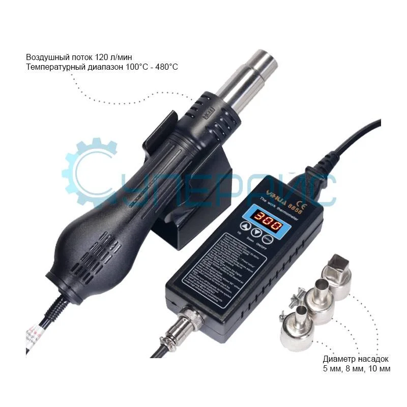 Цифровой паяльный фен YIHUA 8858 фото 1