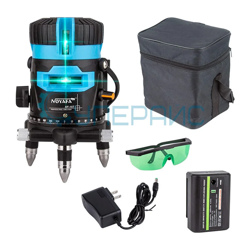 Нивелир Noyafa NF-15T (5 лучей) зеленый лазер фото 7
