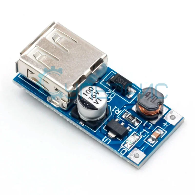 Преобразователь напряжения c USB 600 мА фото 2