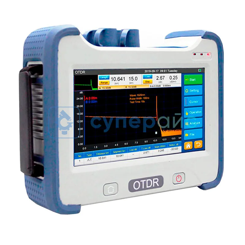 Рефлектометр FirstFiber 9000PRO-Q1 для оптических линий фото 1