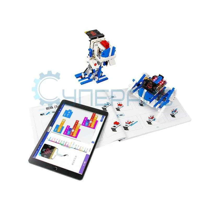 Робототехнический набор 16 в 1 Yahboom Building:bit Super Kit с платой micro:bit фото 5