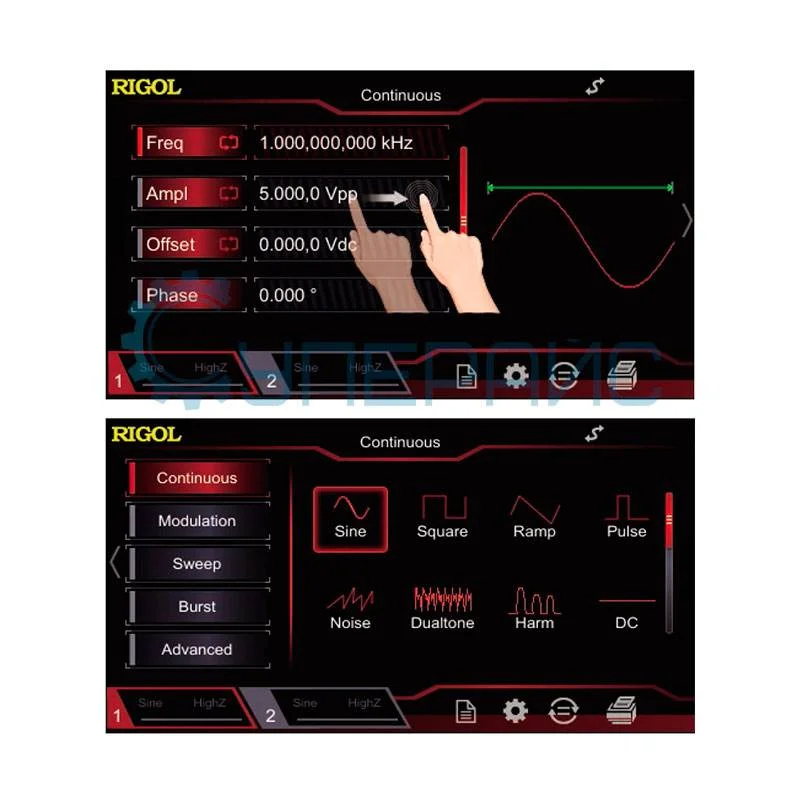Генератор специальных сигналов Rigol DG2102 фото 6