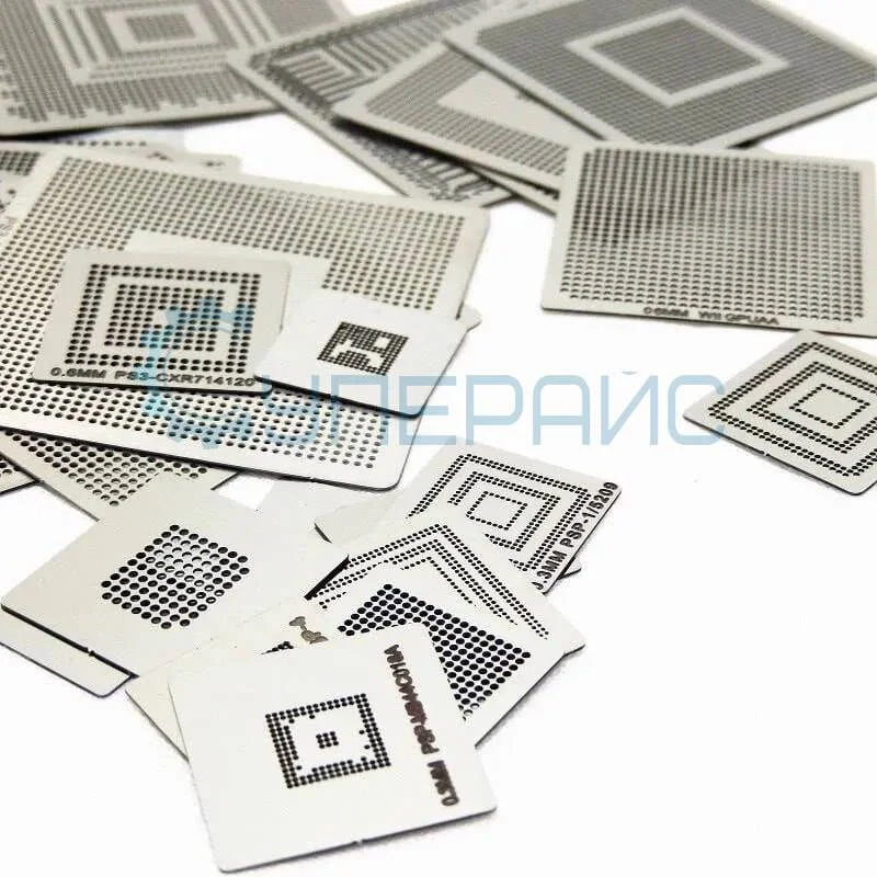 Набор BGA трафаретов для реболлинга 545 шт. фото 9
