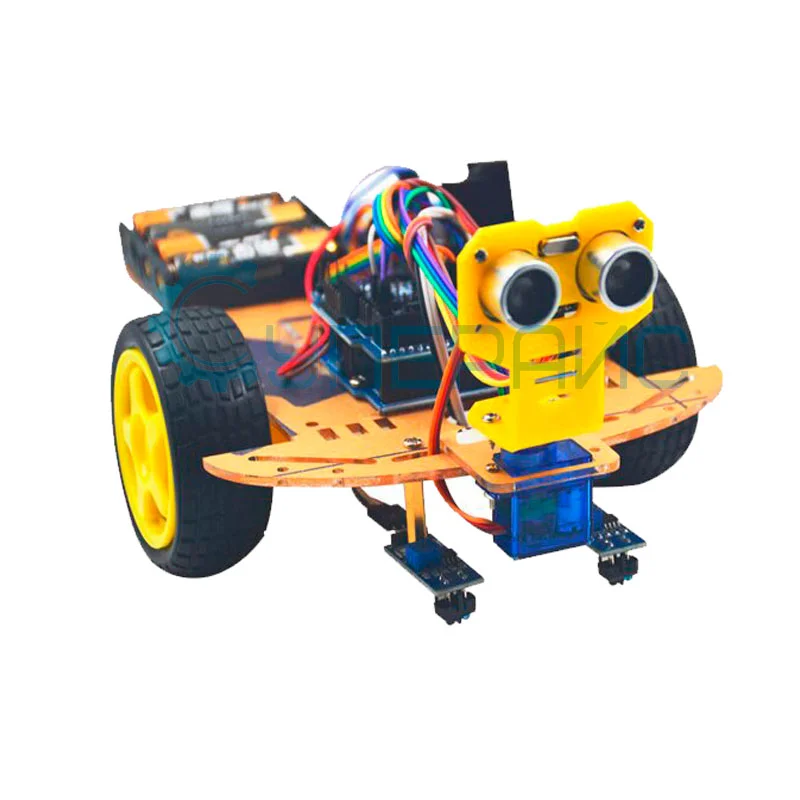 Программируемый колесный робот-конструктор на базе Arduino UNO R3 (Bluetooth) фото 1