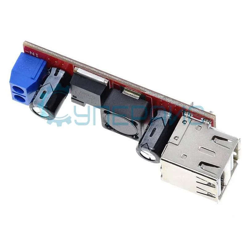 Понижающий преобразователь LM2596 с двойным USB портом фото 3