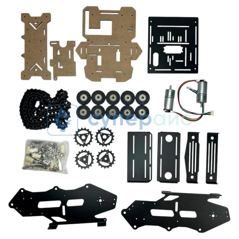 Гусеничный робот Raspberry Pi 4B Xiao-r XR-ROS SLAM с аккумулятором 8400 мАч фото 1