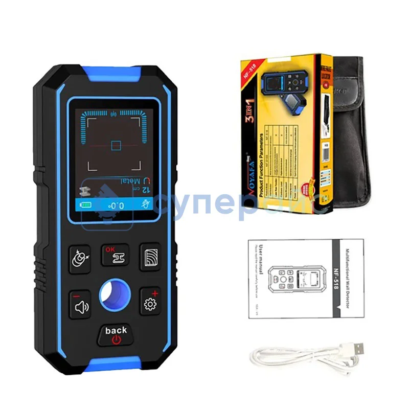 Детектор скрытой проводки Noyafa NF-518 фото 1